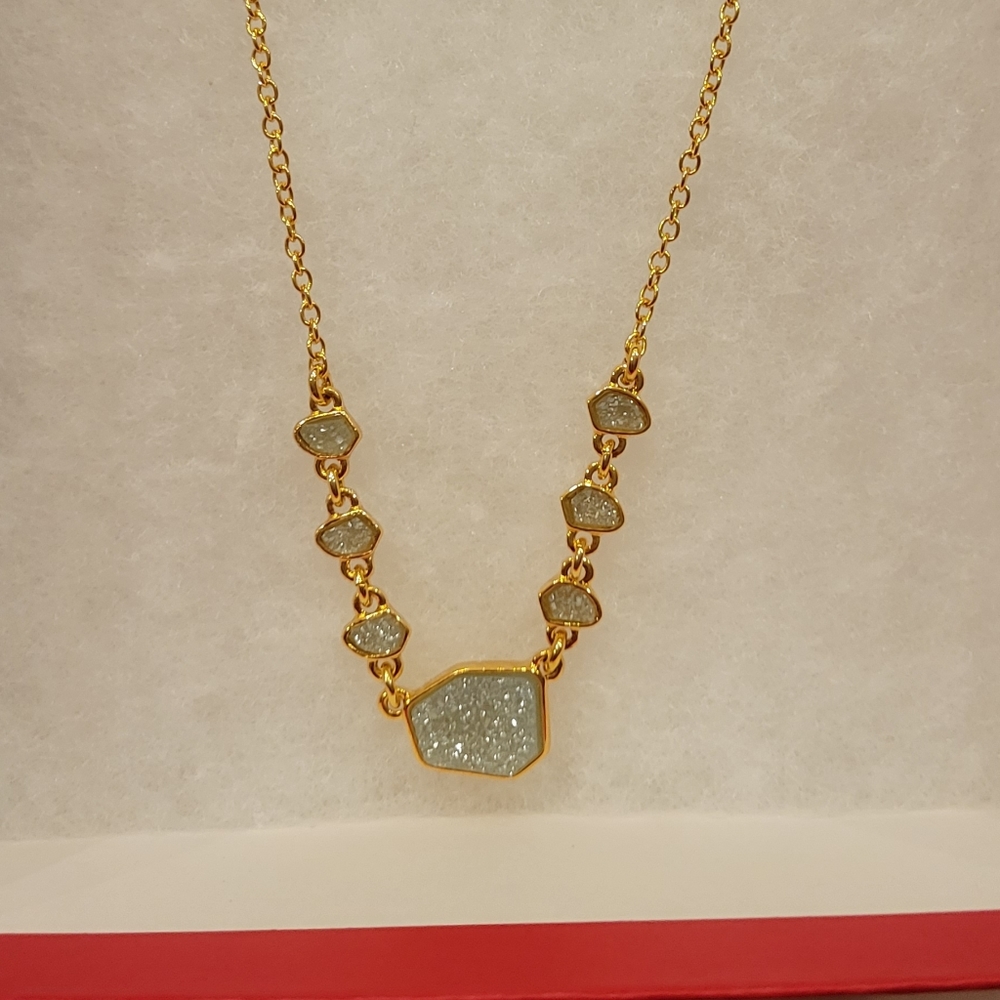 Talbots Light Blue Pendant Necklace